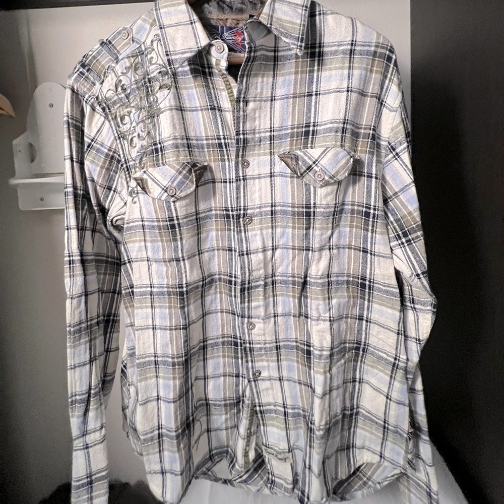 Embroidered Flannel - English Laundry - M